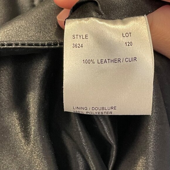 Margaret Godfrey Black Leather Zip-Up Vest With Adjustable Waist Straps & Front - Picture 4 of 7